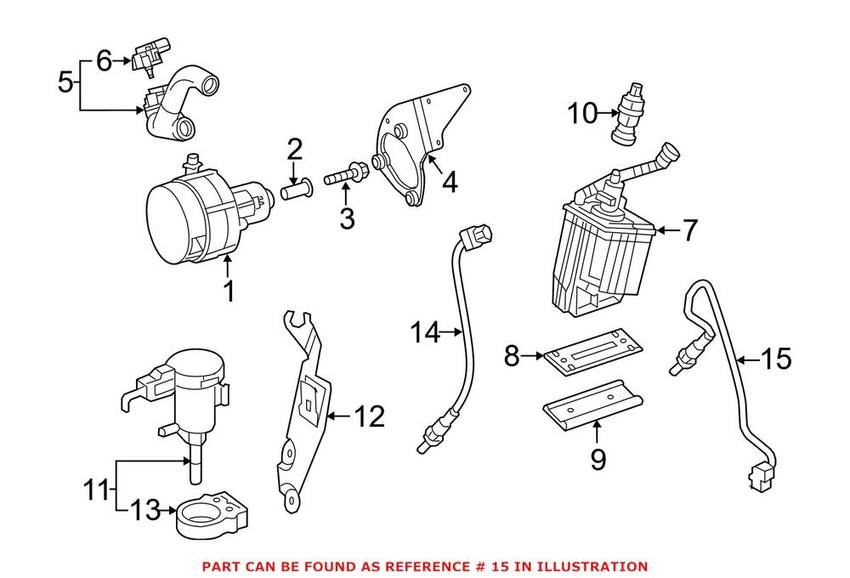 Mercedes Oxygen Sensor - Rear 007542631864